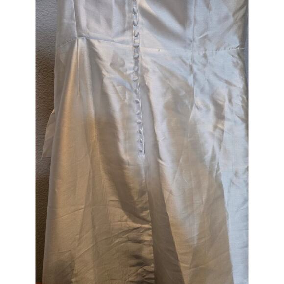 Revolve Elliatt Protea Gown 2XL Ivory Off-Shoulder Hi-Low Formal White Party - Picture 14 of 16